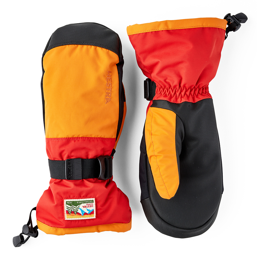 Hestra Handskar Gauntlet Sr. - mitt Orange &amp; Ljusröd 10